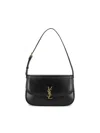 Saint Laurent Medium Solferino Leather Shoulder Bag In Black