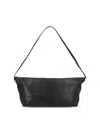 Saint Laurent Full-grain Leather Messenger Bag In Black
