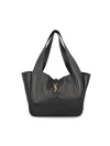 Saint Laurent Bea Cabas Ysl Tote Bag In Supple Leather In Black