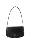 Saint Laurent Voltaire Mini Leather Shoulder Bag In Black