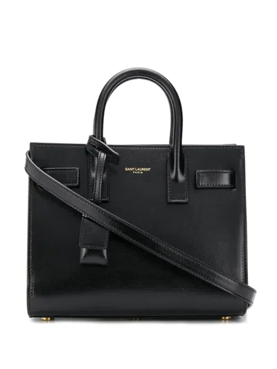 Saint Laurent Sac De Jour Nano Handbag In Black