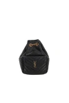 Saint Laurent Joe Quilted Backpack In Black
