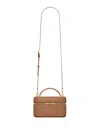 Saint Laurent Gaby Quilted Mini Tote Bag In Brown