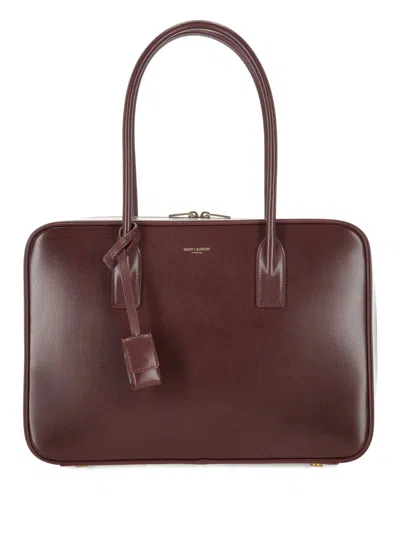 Saint Laurent Sac De Jour Tote Bag In Burgundy