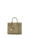 Saint Laurent Sac De Jour Nano Leather Top Handle Bag In Green