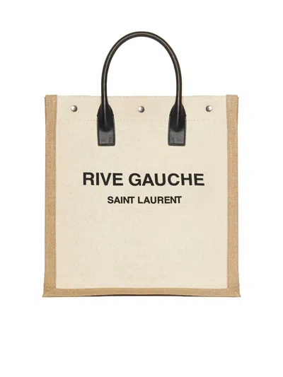 Saint Laurent Bags In Greggio/naturale/ner