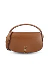 Saint Laurent Logo Shoulder Bag In Brown