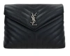 Saint Laurent Loulou Medium Quilted Shoulder Bag In Black