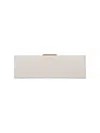 Saint Laurent Midnight Large Pochette Clutch Bag In Leather In Burgundy