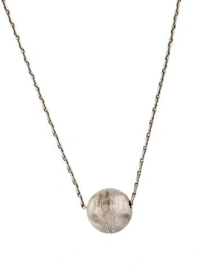 Pre-owned Saint Laurent Ball Pendant Necklace, 25" In Multi