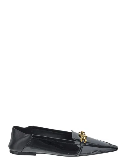 Saint Laurent Ballerina Shoe In Black
