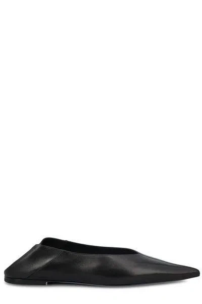 Saint Laurent Ballerine Nour Shoes In Black