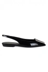 Saint Laurent Maxine Slingback Ballerina Shoes