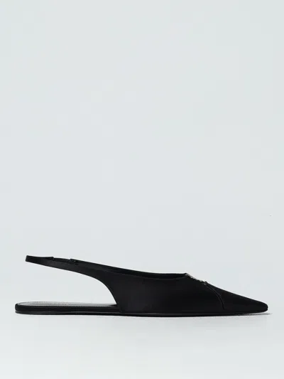 Saint Laurent Ballet Flats  Woman Colour Black In Schwarz