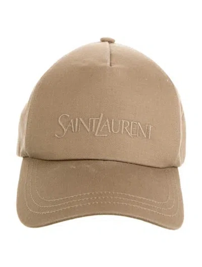 Pre-owned Saint Laurent Baseball Cap In Brown