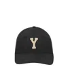 Saint Laurent Baseball Cap With Brim Brim In Black