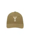 Saint Laurent Baseball Cap With Brim Brim In Brown