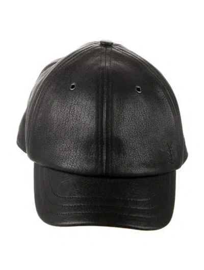 Pre-owned Saint Laurent Baseball Cap W/tags In Black
