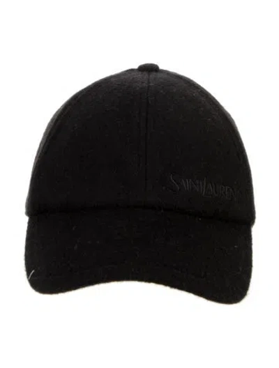 Pre-owned Saint Laurent Baseball Cap W/tags In Black