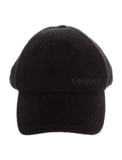 Pre-owned Saint Laurent Baseball Cap W/tags W/tags In Black