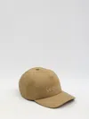 Saint Laurent Logo Embroidery Baseball Cap In Beige