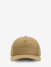 Saint Laurent Logo Embroidery Baseball Cap In Beige