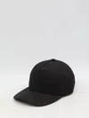 Saint Laurent Cotton And Linen Baseball Cap Men In Black