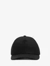 Saint Laurent Cotton And Linen Baseball Cap Men In Black