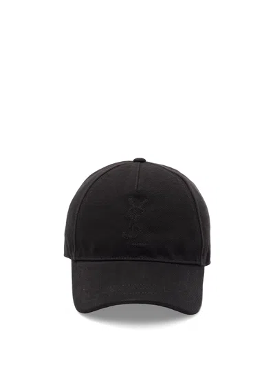 Saint Laurent Baseball Hat In Black