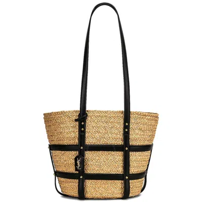 Saint Laurent Basket Medium Panier Raffia Bag