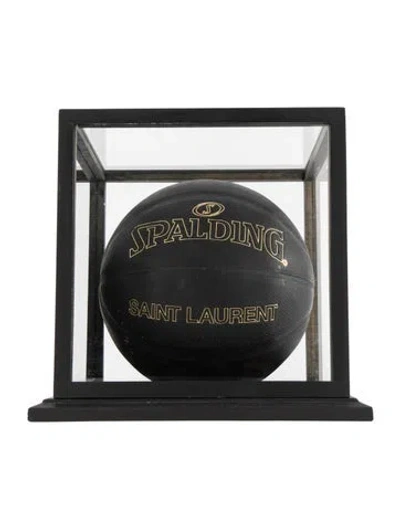 Pre-owned Saint Laurent Basketball In Black/gold