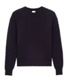 Saint Laurent Batwing Sweater In Half-milano Knit In Black