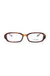 Saint Laurent Bayonetta Rectangular Optical Eyeglasses In Brown