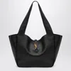Saint Laurent Bea Black Leather Tote Bag Women In Black