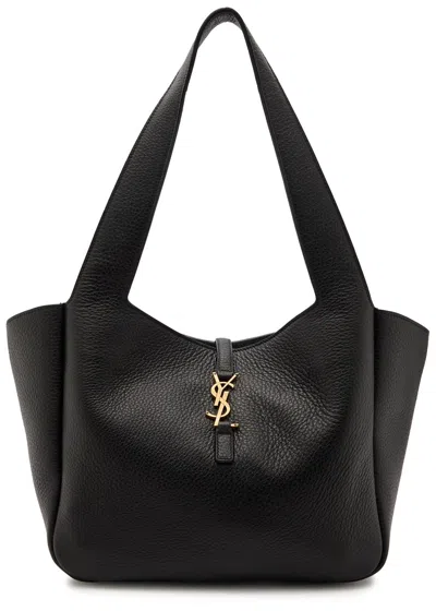 Saint Laurent Bea Grained Leather Tote Bag In Black