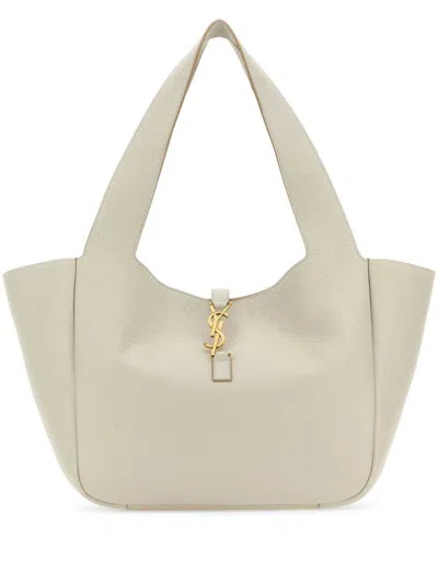 SAINT LAURENT BEA LEATHER TOTE BAG