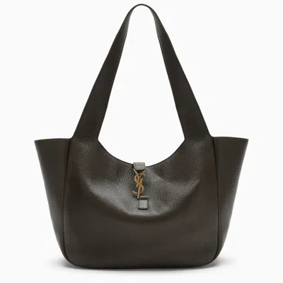 Saint Laurent Bea Musk-coloured Leather Tote Bag Women In Green