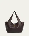 Saint Laurent Bea Ysl Tote Bag In Deer Leather