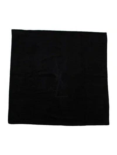Pre-owned Saint Laurent Beach Towel In Black