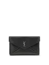 Saint Laurent Envelope-shaped Card Holder Exudes Style In Black