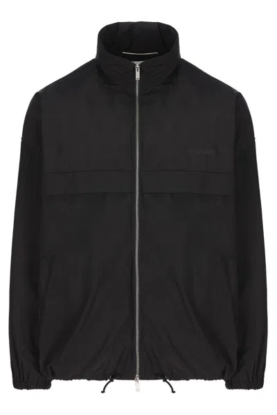 Saint Laurent Beeps Baseball Jacket In Black