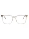 Saint Laurent Beige-beige-transparent Recycled Acetate Glasses In White