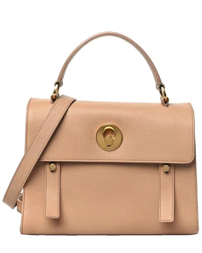 Saint Laurent Beige Calfskin Leather Small Muse Two (authentic Pre-loved)