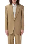 Saint Laurent Paris Men Wool Gabardine Single-breasted Jacket
