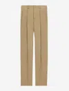 Saint Laurent Wool Gabardine High-waisted Carrot Trousers