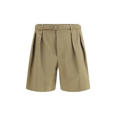 Saint Laurent Beige Cotton Bermuda Shorts