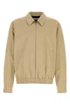 Saint Laurent Tailored Gabardine Jacket Featuring Pockets In Gold