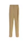 Saint Laurent Pressed-crease Trousers In Gingembre