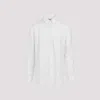 Saint Laurent Men's Polka-dot Silk Shirt In Grey