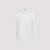 Saint Laurent Men's Polka-dot Silk Shirt In Nude & Neutrals